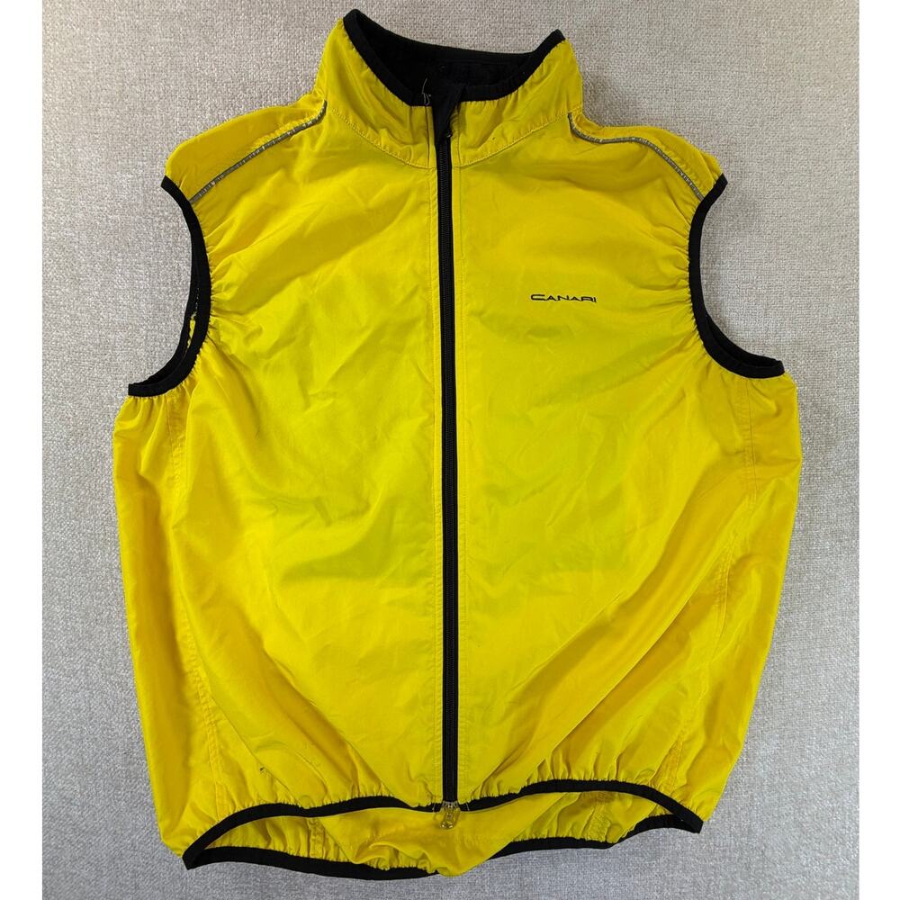 Canari Men XL Lightweight Full Zip Cycling Vest Biking Performance Outdoor Wind